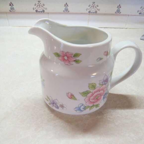 FTD Small Floral Pitcher "Especially for You!" Made in Japan 1989 FTDA Vintage - Picture 3 of 7